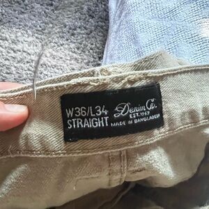 Denim&Co Women's Straight Leg Jeans - Beige